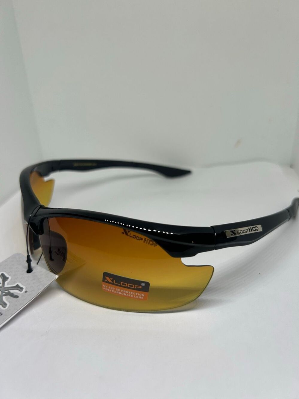 X-Loop HD Semi Rimless Men’s Wrap Sunglasses